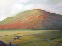 Hill near Brecon, Oil on canvas, by Haydn Gear