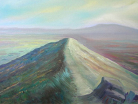 Looking down the Skirrid, Oil on Canvas by Haydn Gear