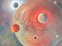 The Planets, Oil on Canvas by Haydn Gear